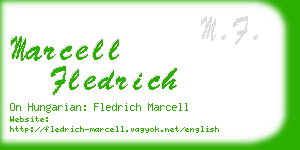 marcell fledrich business card